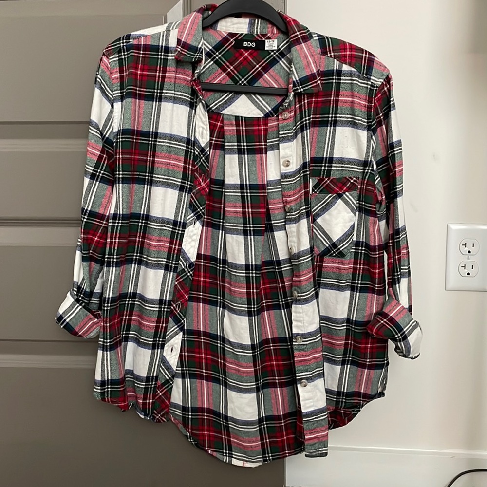 BDG flannel button up long sleeve (xs)